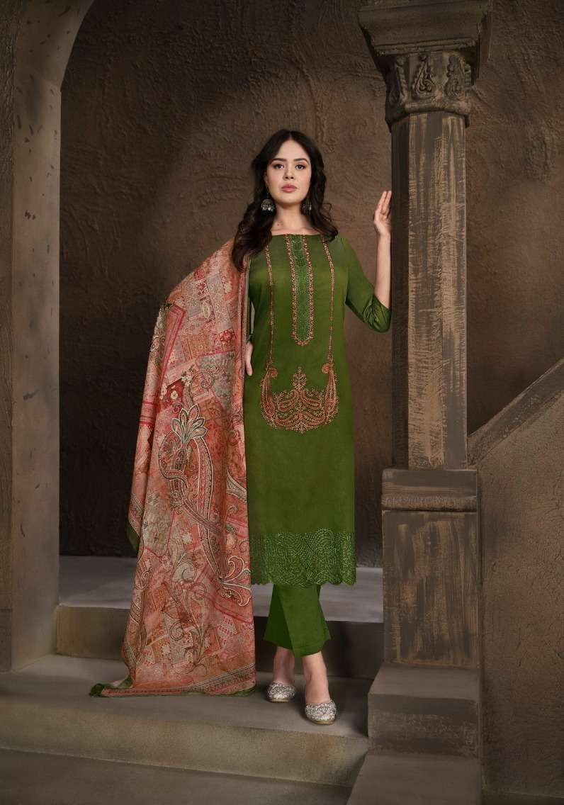 Belliza Jashn E Ishq Vol 7 Cotton Embroidered Dress Material Wholesale catalog