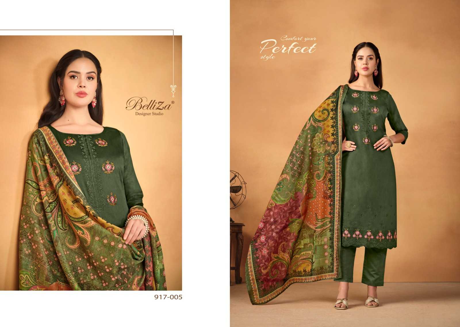 Belliza Jashn E Ishq Vol 8 Cotton Embroidered Dress Material Wholesale catalog