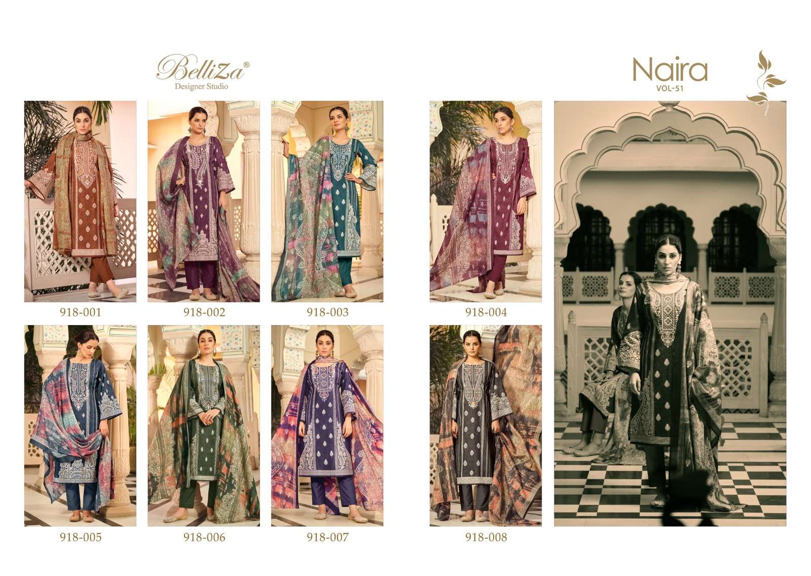 Belliza Naira Vol 51 Cotton Digital Printed Dress Material Wholesale catalog