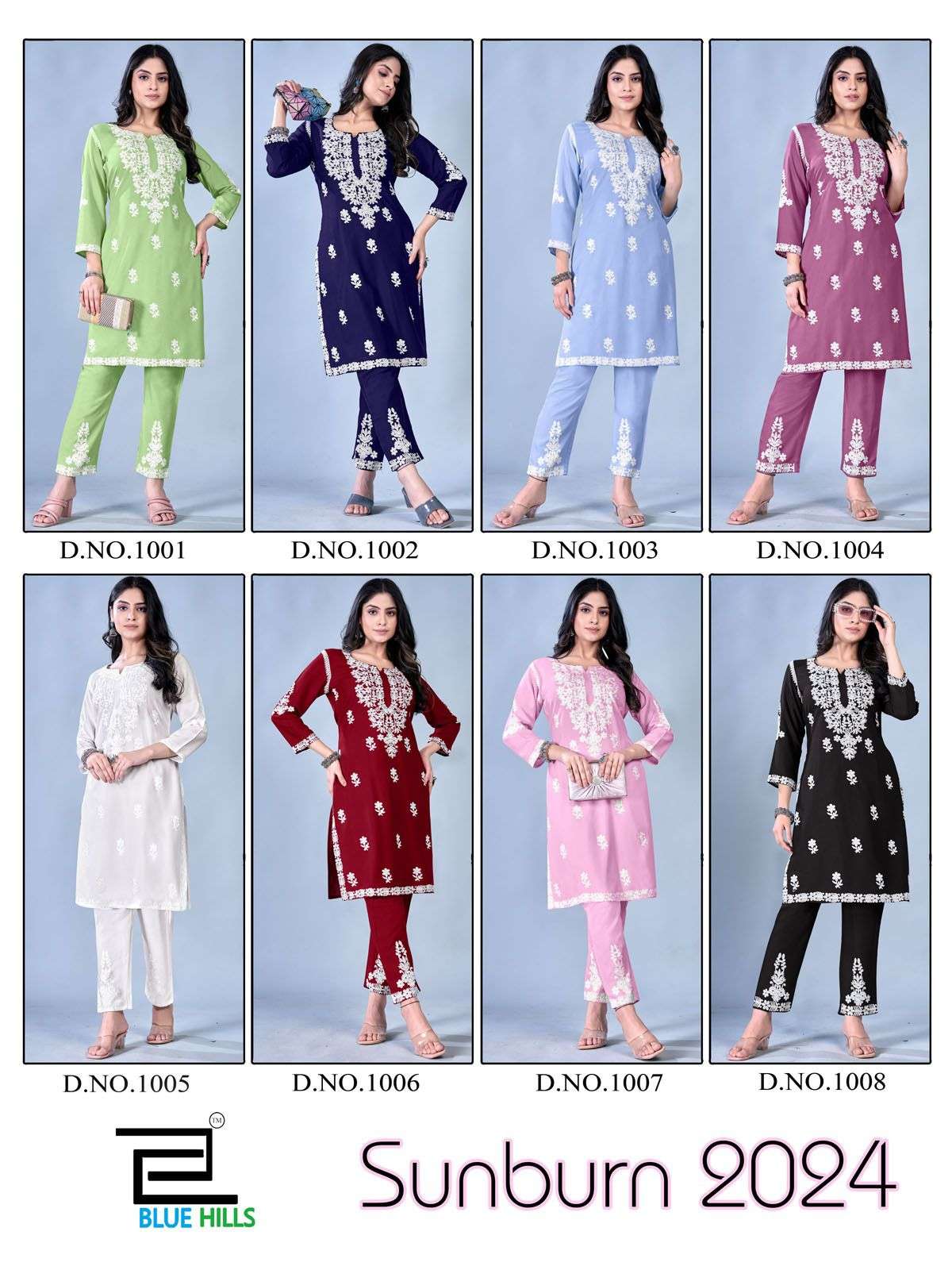 Blue Hills Sunburn 2024 Kurti Wholesale catalog