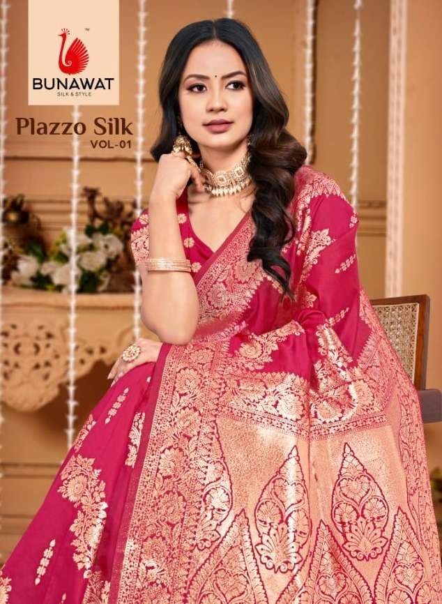BUNAWAT Plazzo Silk Vol-01 Saree Wholesale catalog