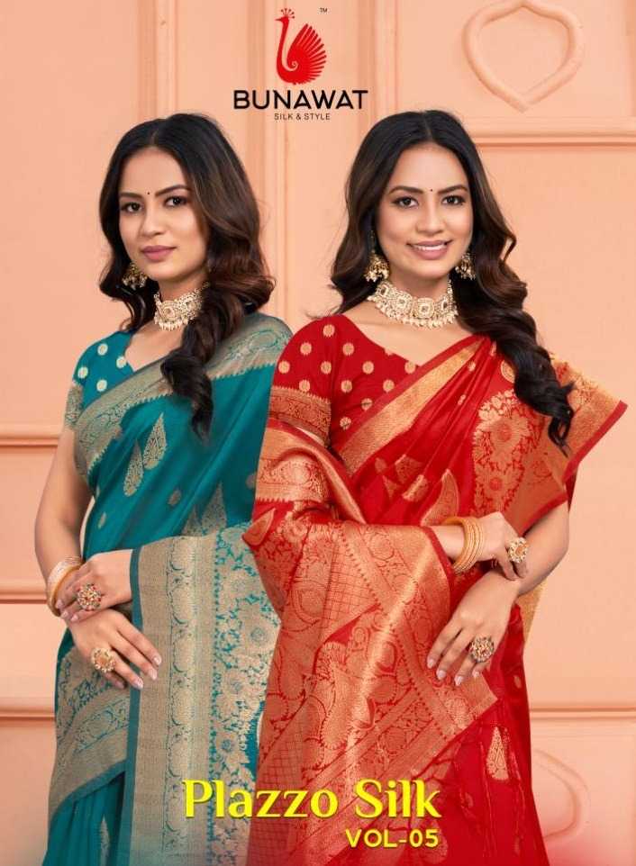 BUNAWAT Plazzo Silk Vol-05 Saree Wholesale catalog