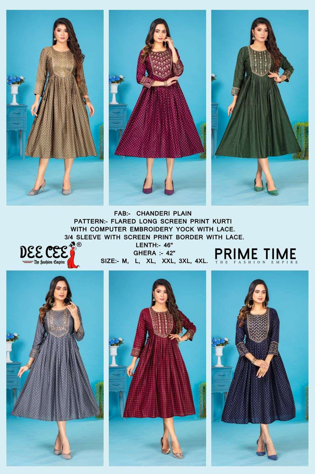 DEECEE PRIME TIME Kurti Wholesale catalog