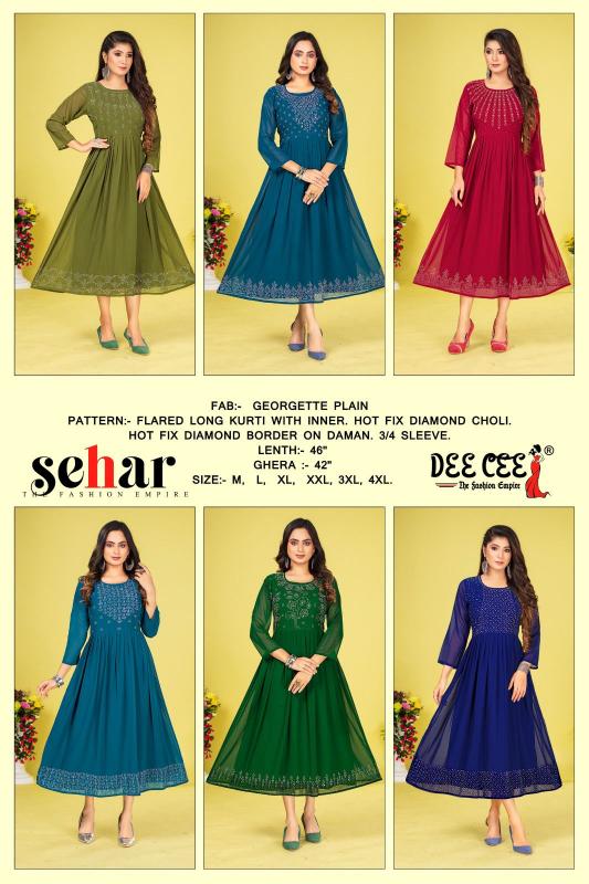 DEECEE SEHAR Kurti Wholesale catalog