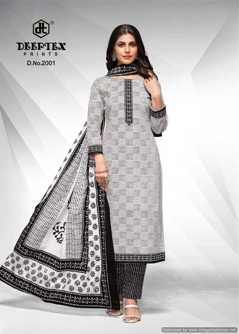 Deeptex Aaliza Black And White Vol-2 – Dress Material - Wholesale Catalog