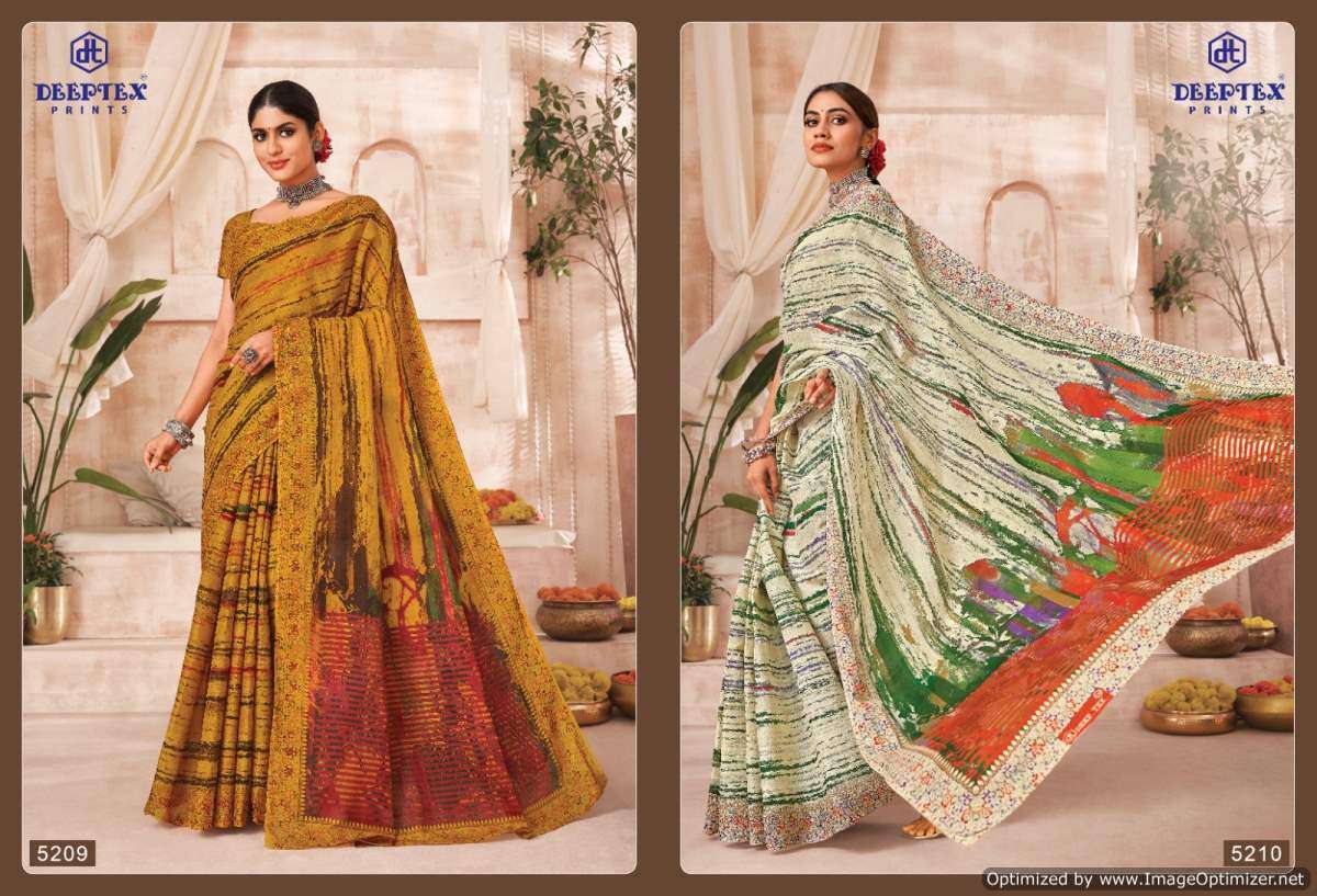 Deeptex Mother India Vol-52 – Cotton Sarees - Wholesale Catalog