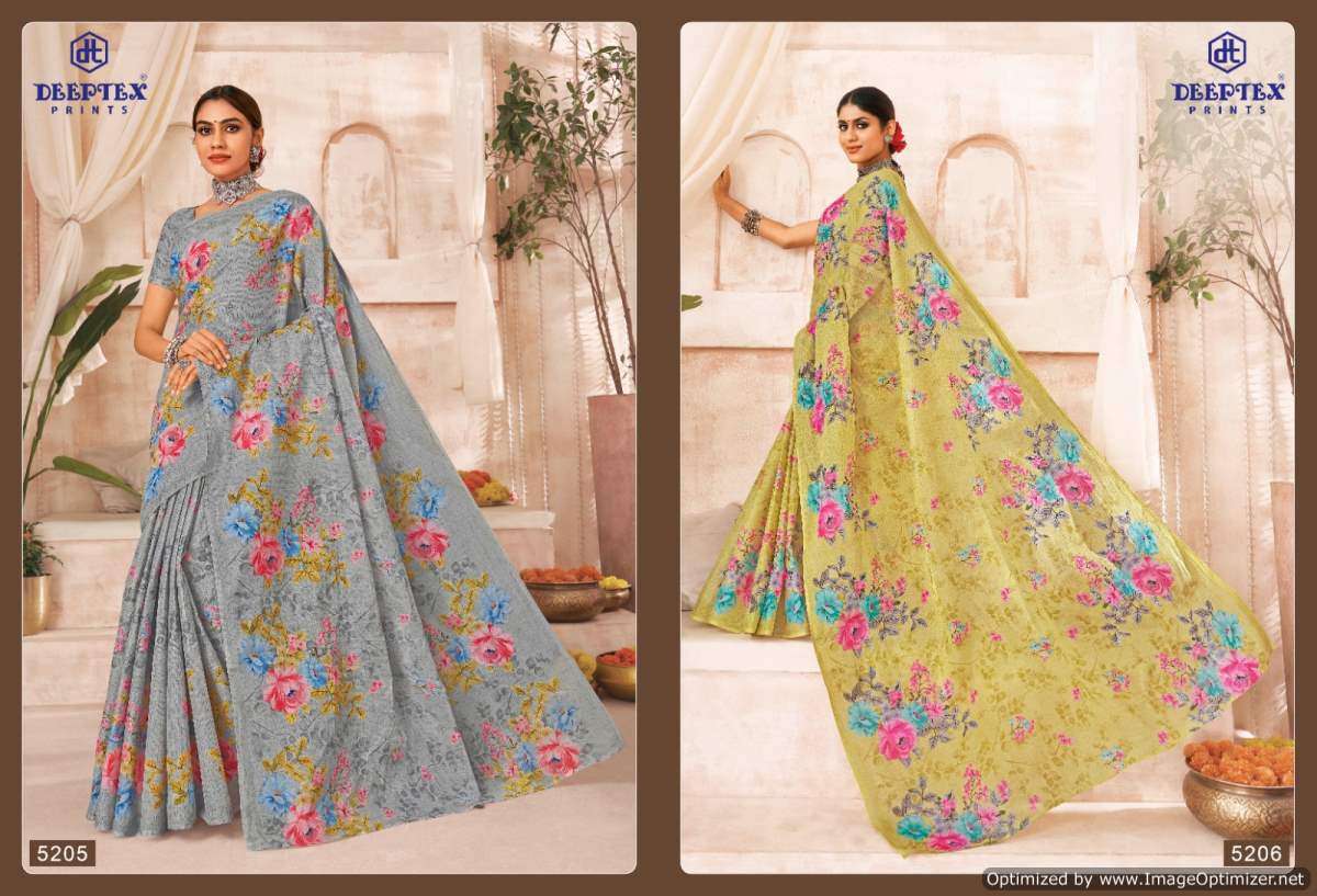 Deeptex Mother India Vol-52 – Cotton Sarees - Wholesale Catalog
