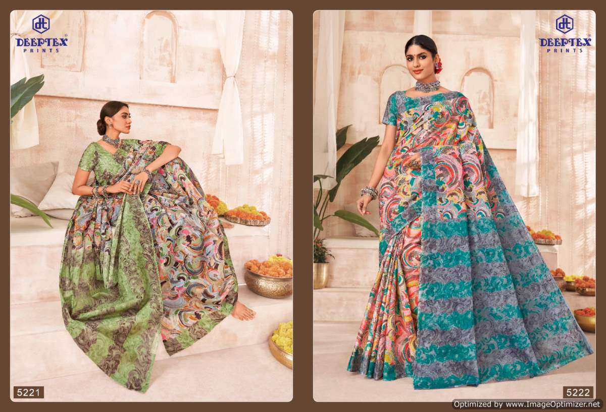 Deeptex Mother India Vol-52 – Cotton Sarees - Wholesale Catalog