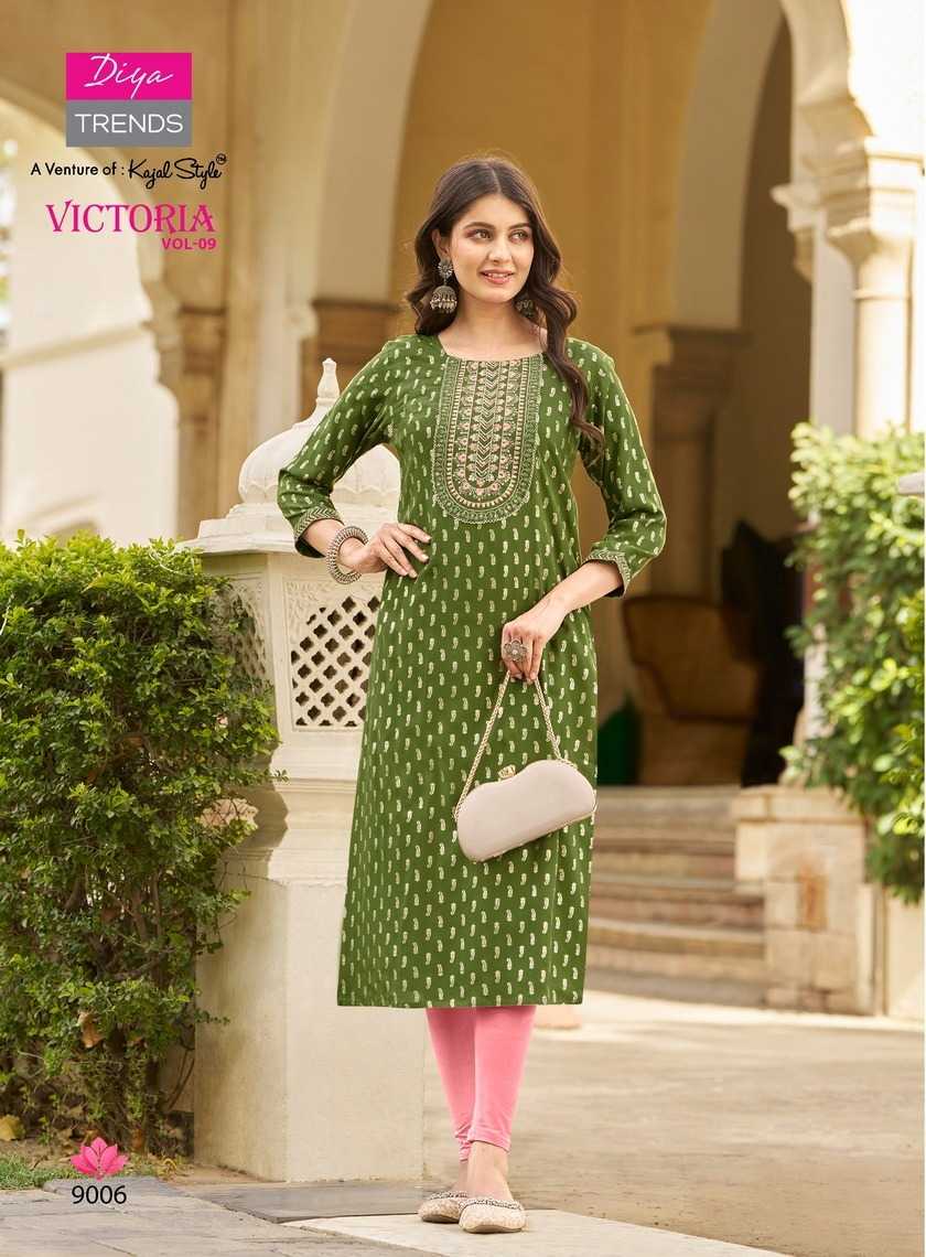 DIYA TRENDS VICTORIA Vol.9 Kurti Wholesale catalog