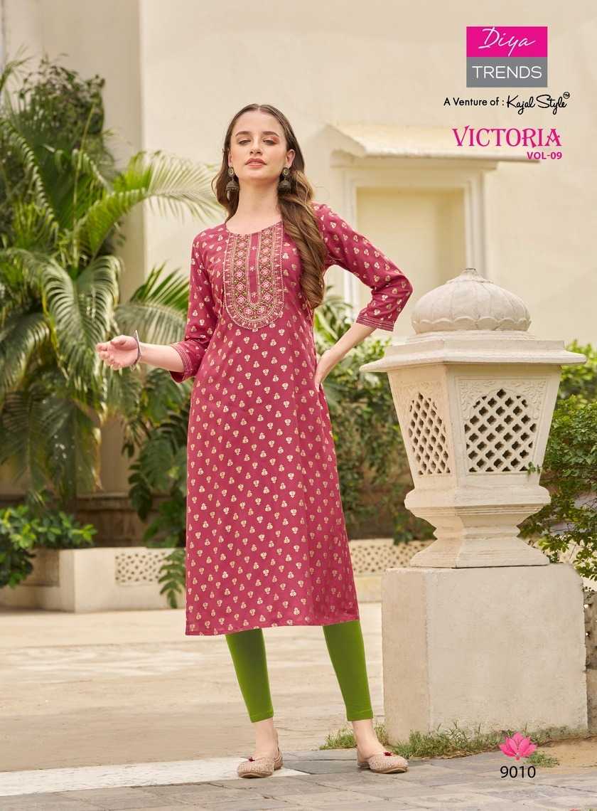 DIYA TRENDS VICTORIA Vol.9 Kurti Wholesale catalog