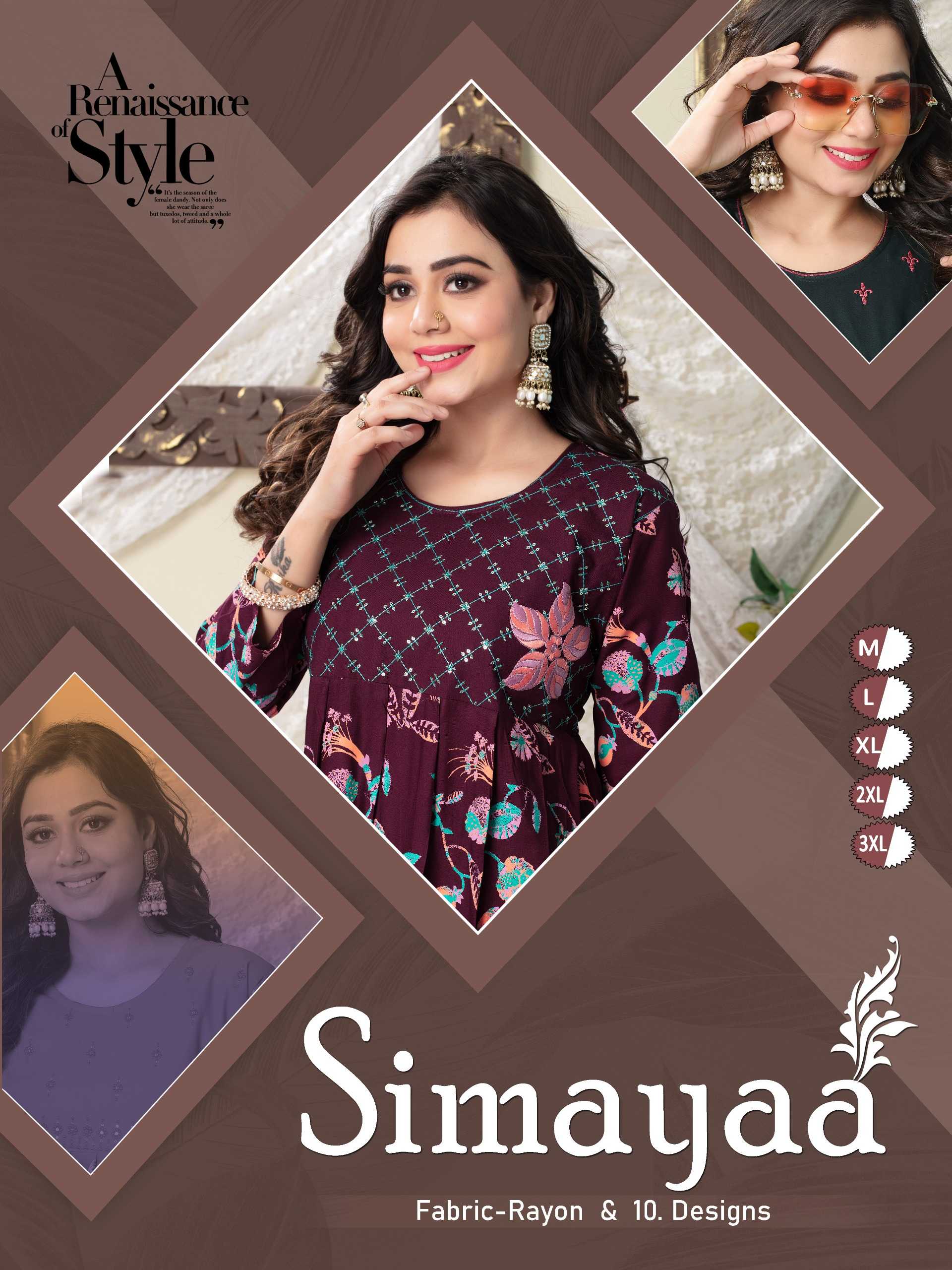 FASHION TALK SIMAYAA Kurti Wholesale catalog