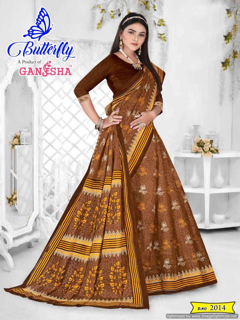 Ganesha Butterfly Vol-2 – Cotton Sarees - Wholesale Catalog