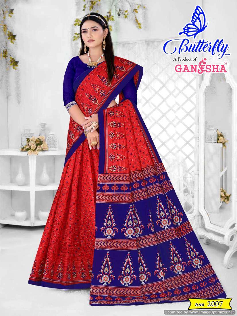 Ganesha Butterfly Vol-2 – Cotton Sarees - Wholesale Catalog