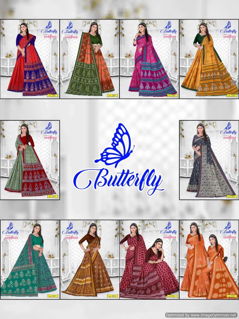 Ganesha Butterfly Vol-2 – Cotton Sarees - Wholesale Catalog