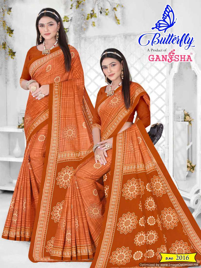 Ganesha Butterfly Vol-2 – Cotton Sarees - Wholesale Catalog