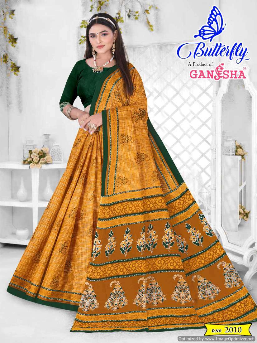 Ganesha Butterfly Vol-2 – Cotton Sarees - Wholesale Catalog