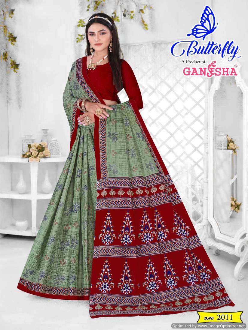 Ganesha Butterfly Vol-2 – Cotton Sarees - Wholesale Catalog