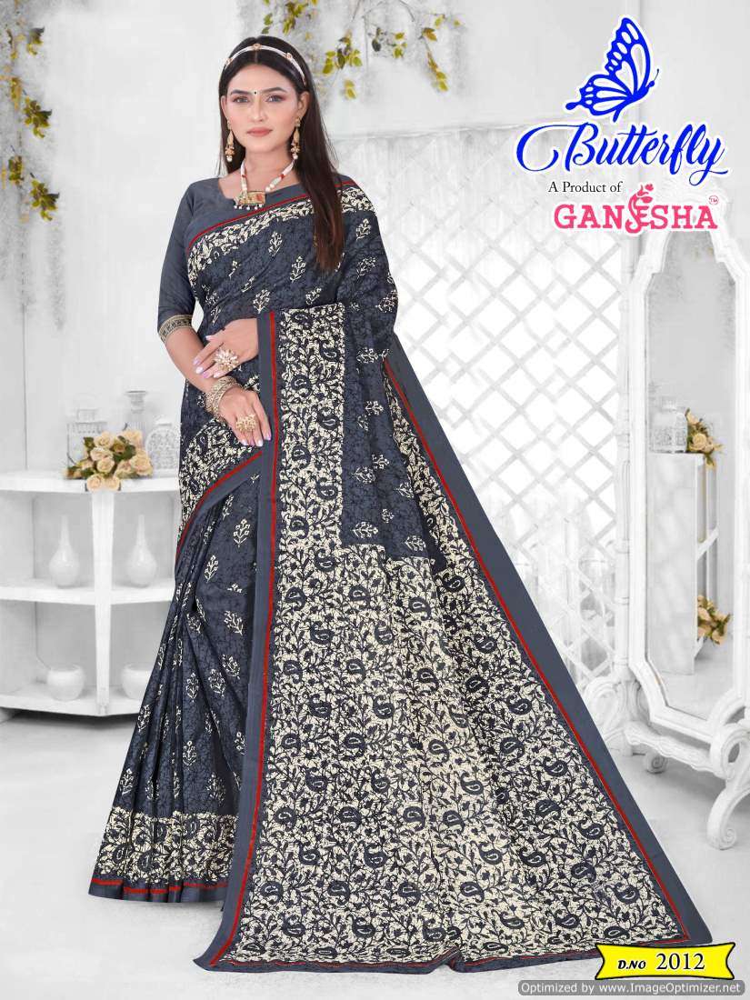 Ganesha Butterfly Vol-2 – Cotton Sarees - Wholesale Catalog