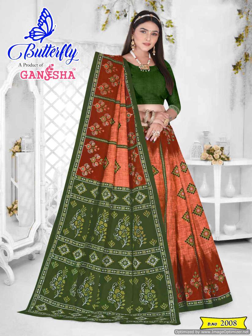 Ganesha Butterfly Vol-2 – Cotton Sarees - Wholesale Catalog