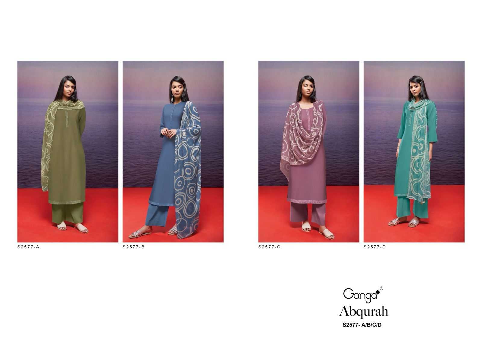 Ganga ABQURAH 2577 Dress Materials Wholesale catalog