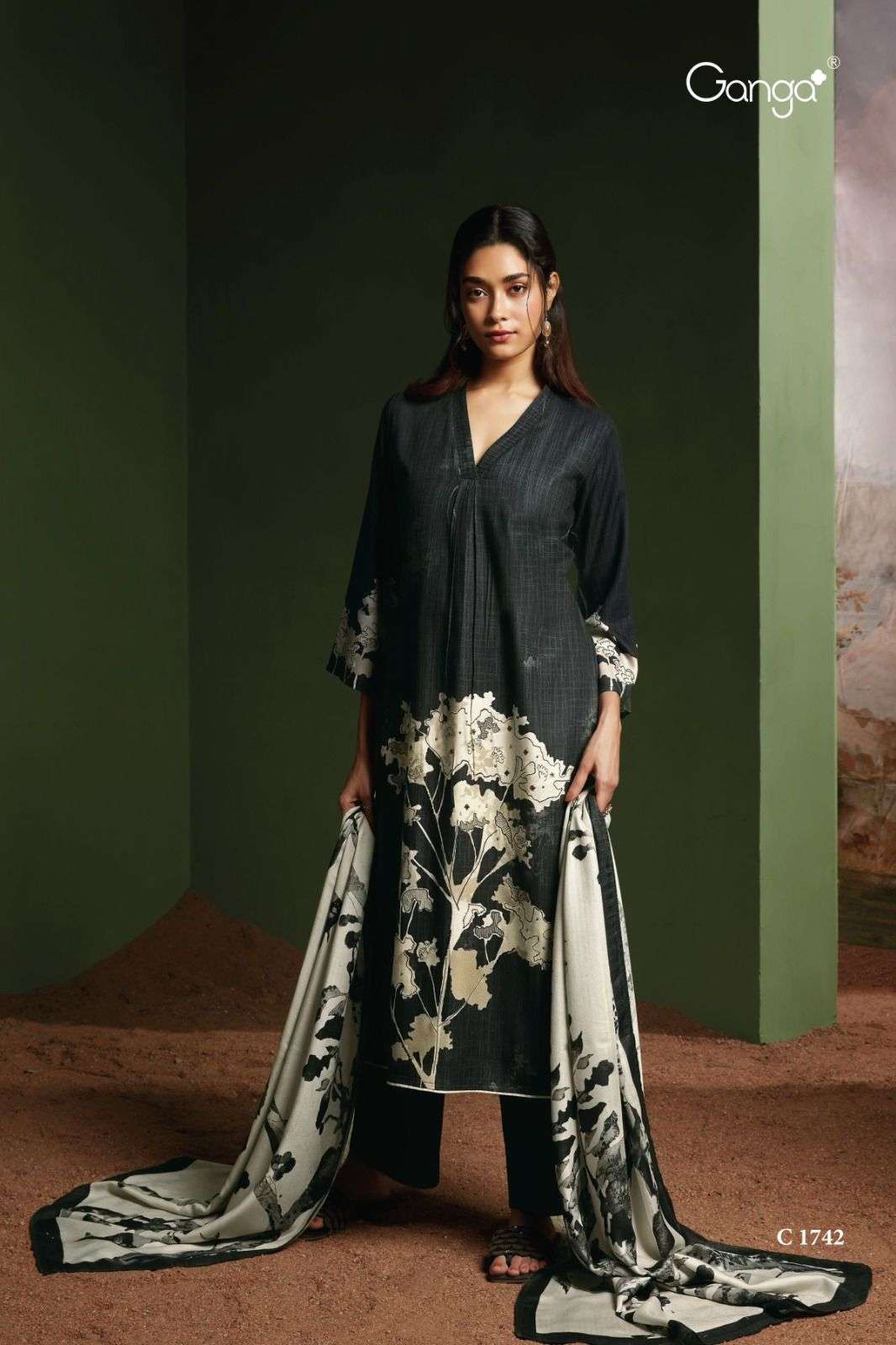 Ganga ANISHA Dress Materials Wholesale catalog