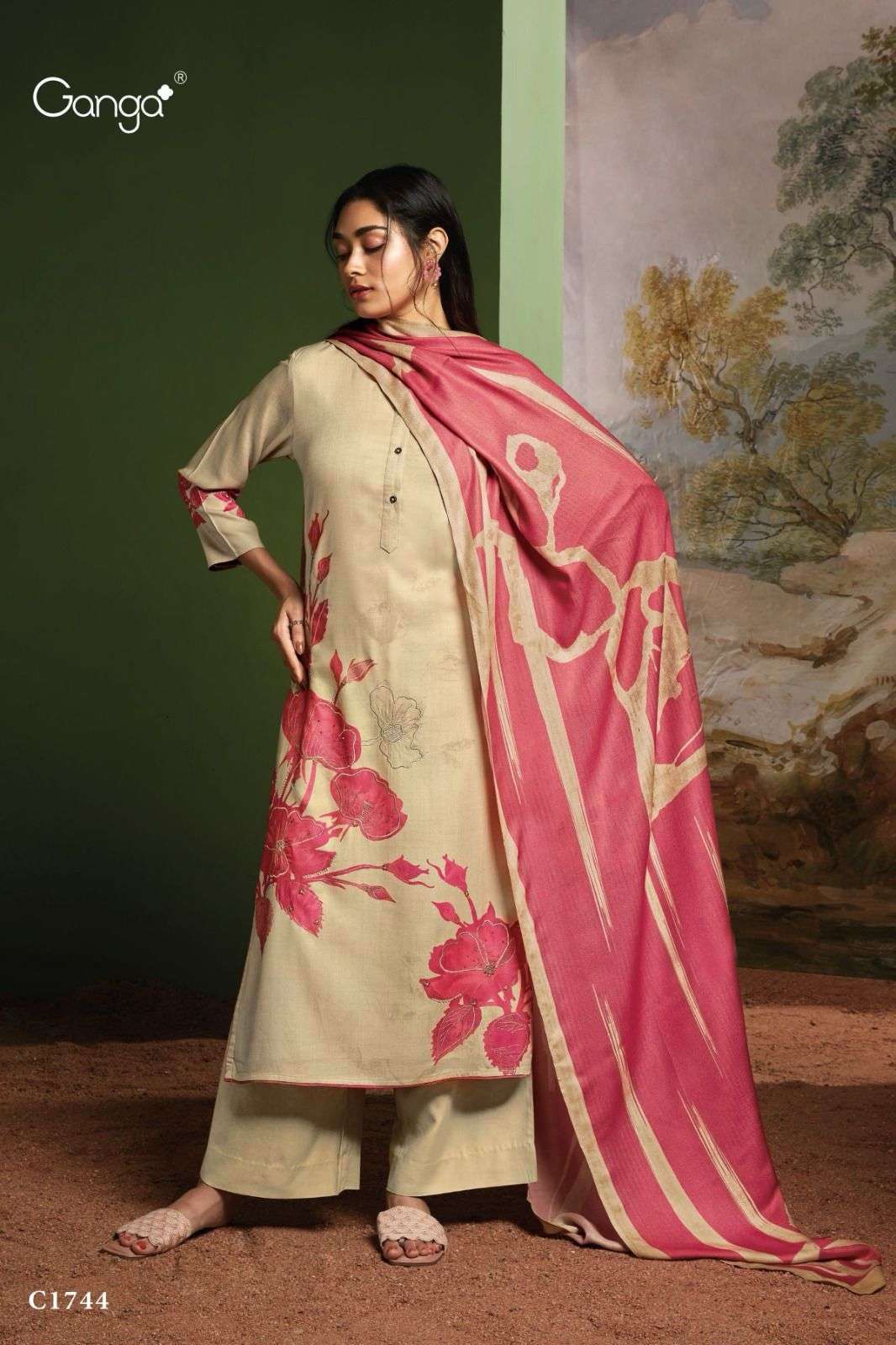 Ganga ANISHA Dress Materials Wholesale catalog