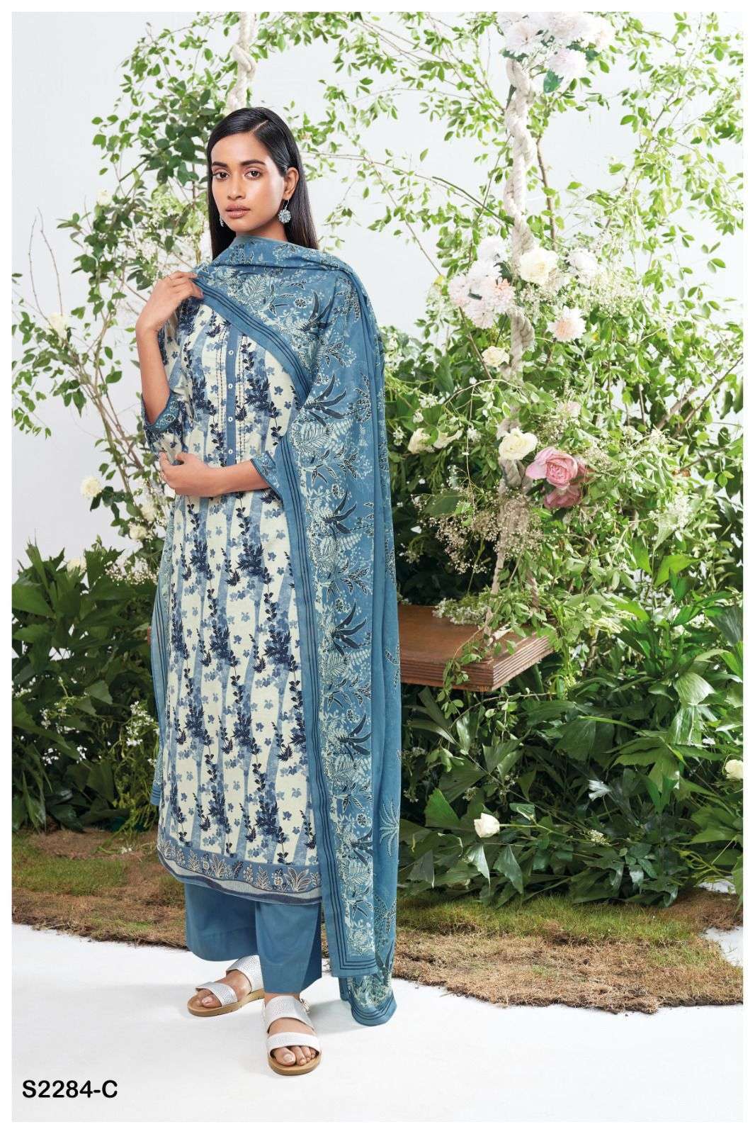 Ganga ELKIN 2284 Dress Materials Wholesale catalog