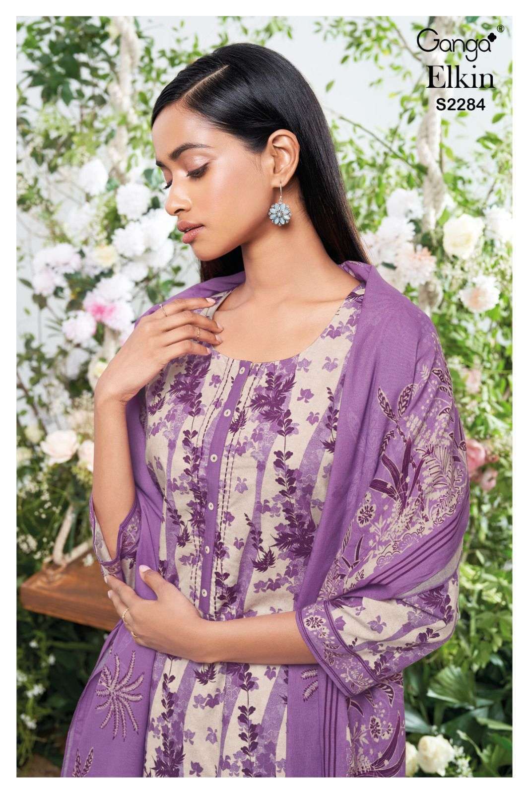 Ganga ELKIN 2284 Dress Materials Wholesale catalog