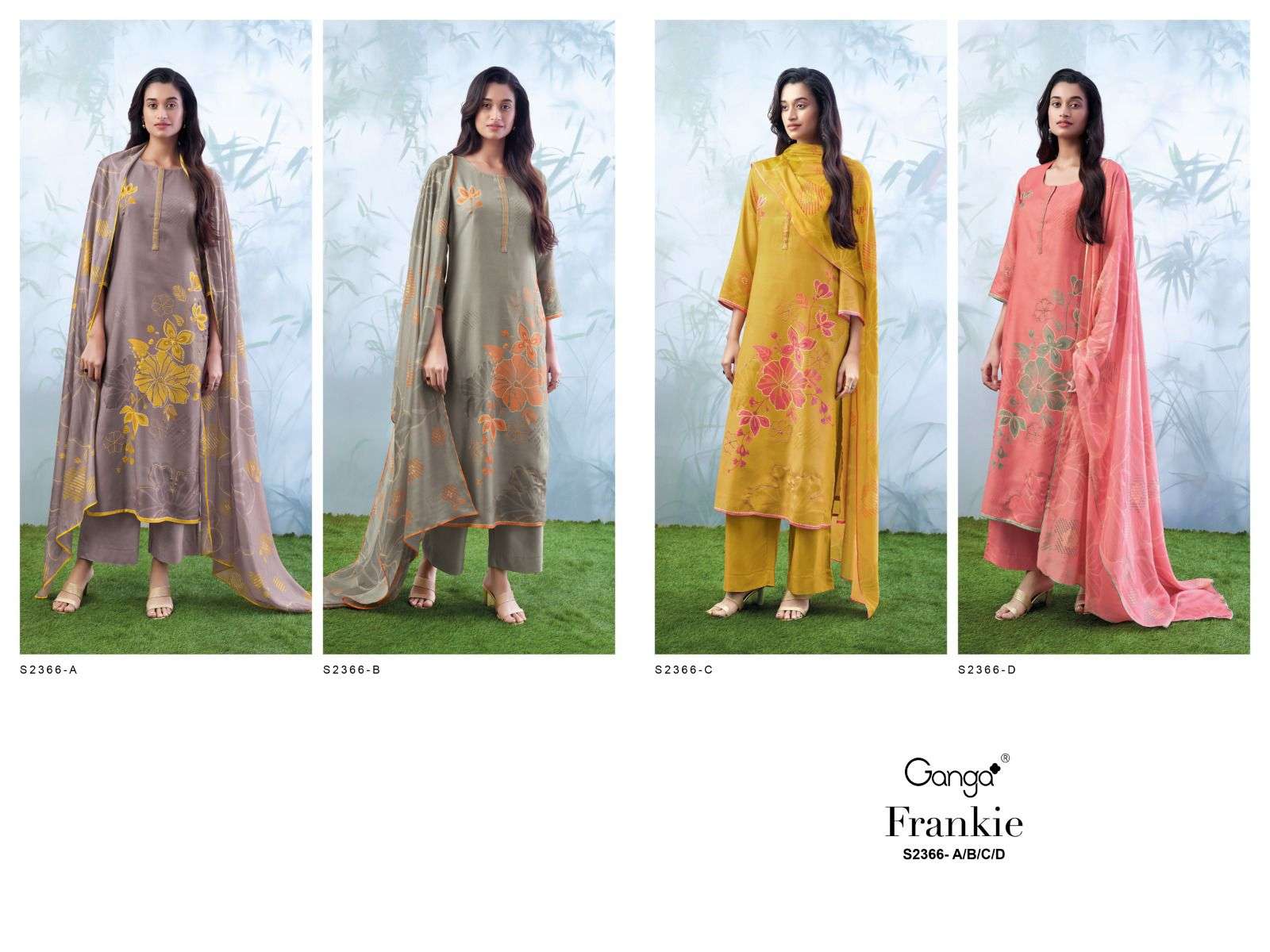 Ganga FRANKIE 2366 Dress Materials Wholesale catalog