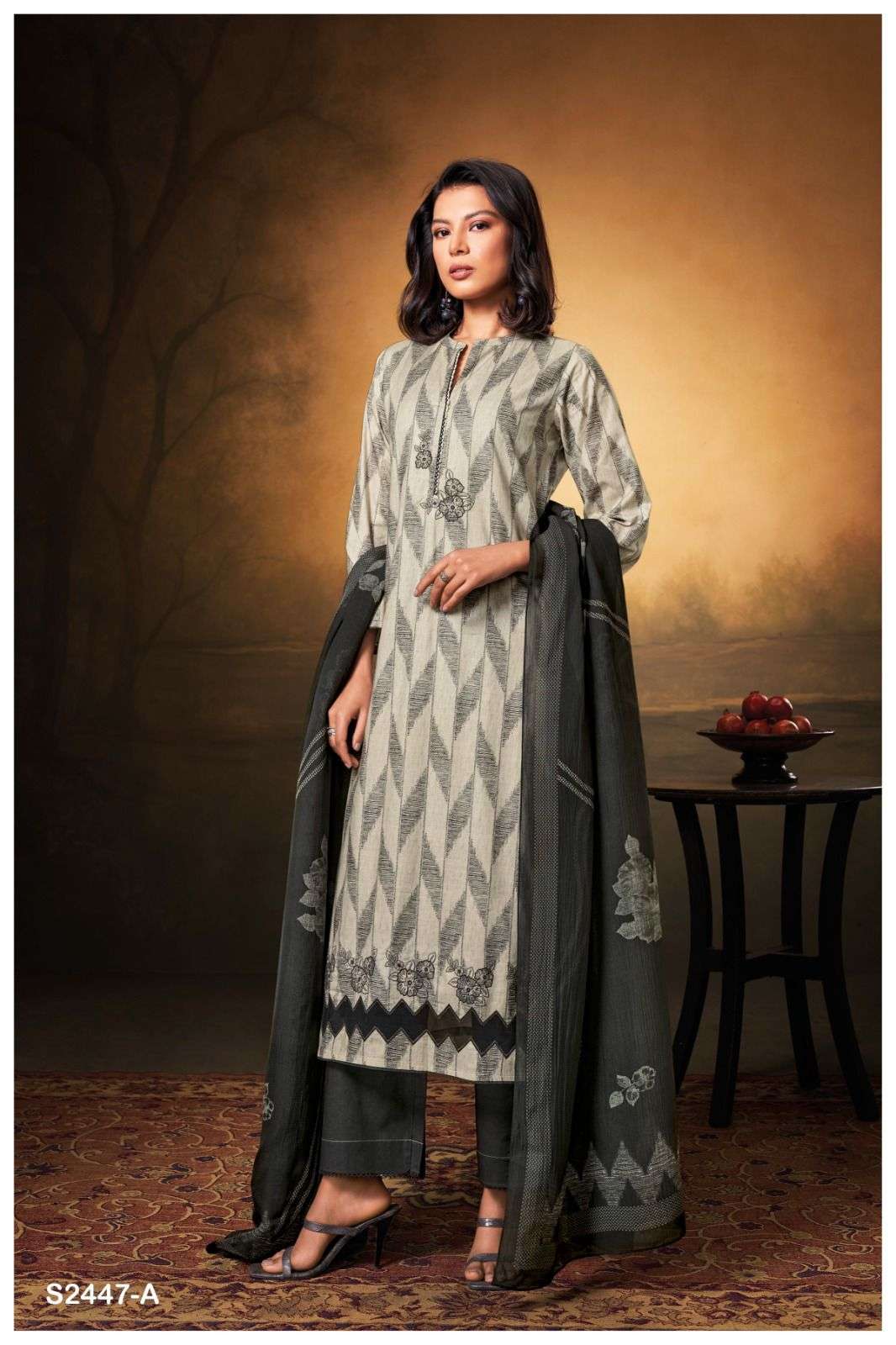 GANGA HUMSIHA 2447 Dress Materials Wholesale catalog