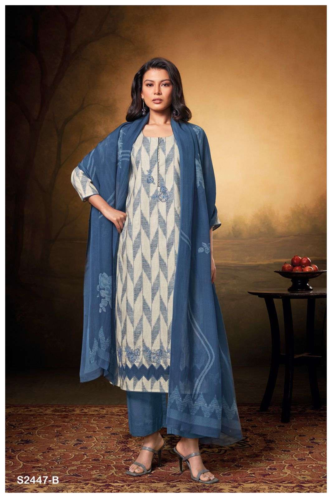 GANGA HUMSIHA 2447 Dress Materials Wholesale catalog