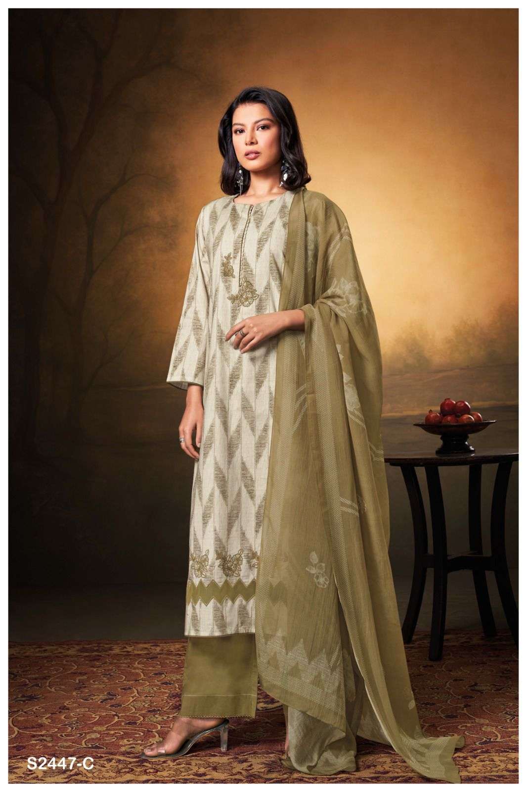 GANGA HUMSIHA 2447 Dress Materials Wholesale catalog