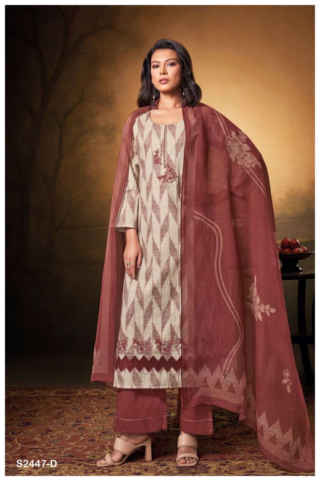 GANGA HUMSIHA 2447 Dress Materials Wholesale catalog