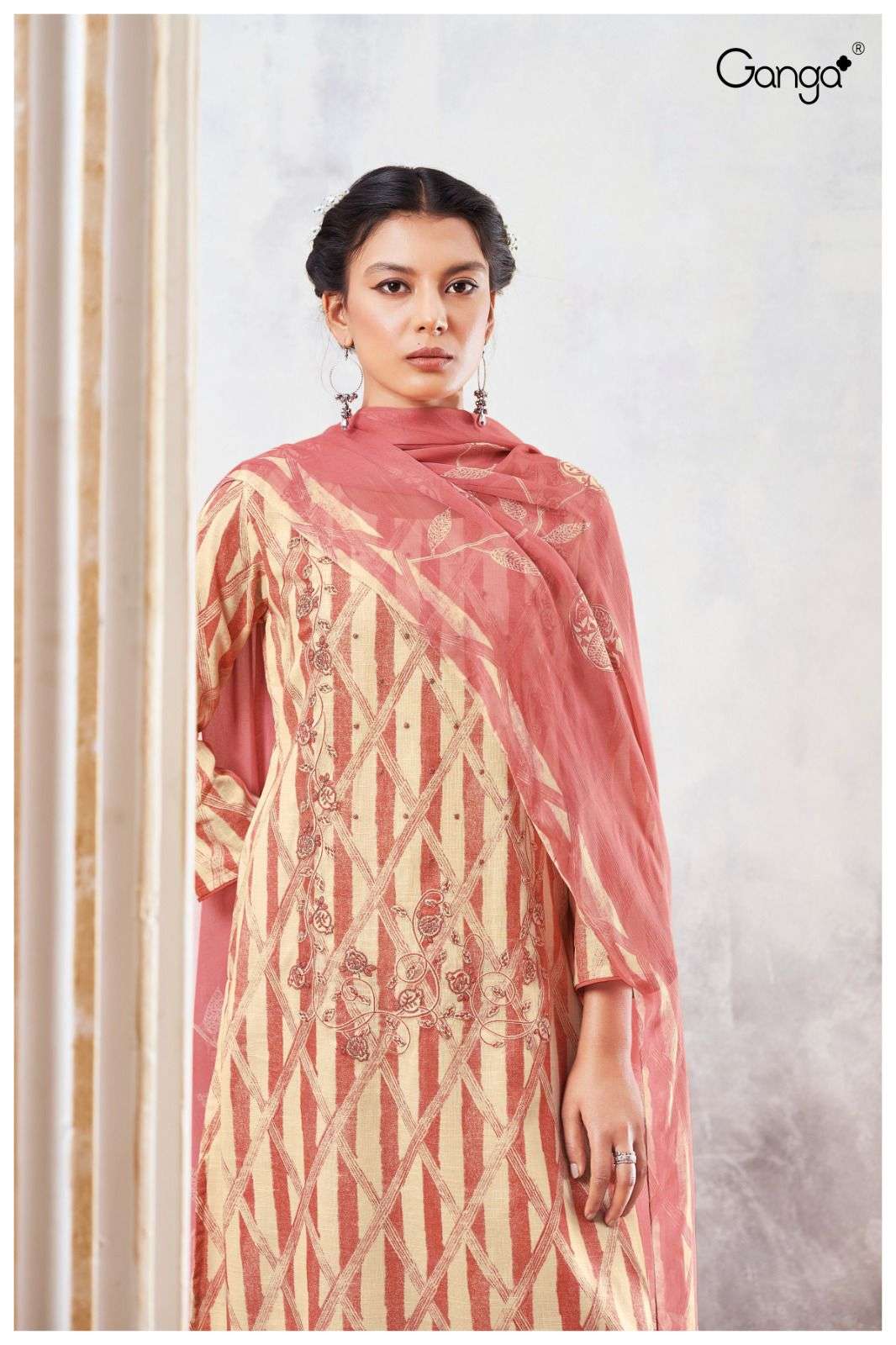 Ganga JISINIA 2407 Dress Materials Wholesale catalog