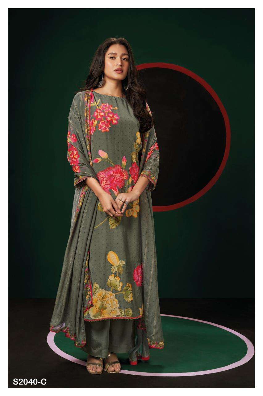 Ganga LEIDA 2040 Dress Materials Wholesale catalog