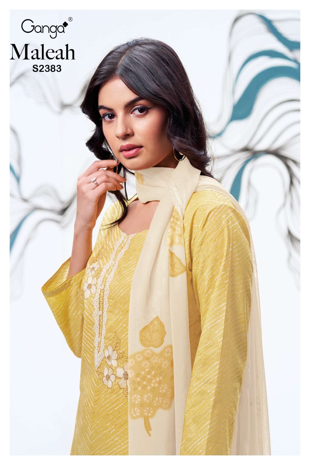 Ganga MALEAH 2383 Dress Materials Wholesale catalog