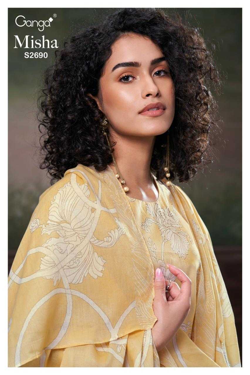 Ganga MISHA 2690 Dress Materials Wholesale catalog