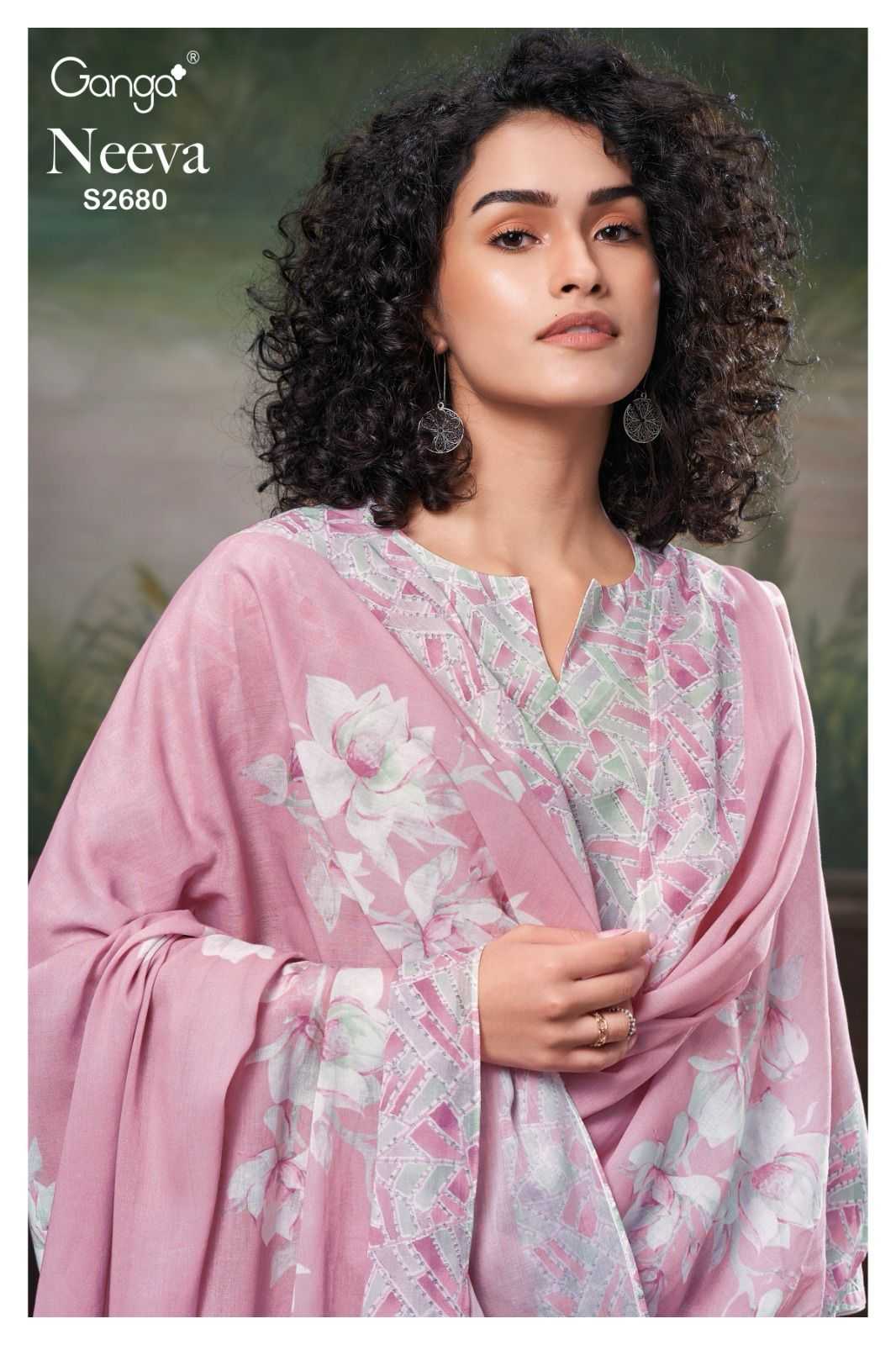 Ganga NEEVA 2680 Dress Materials Wholesale catalog