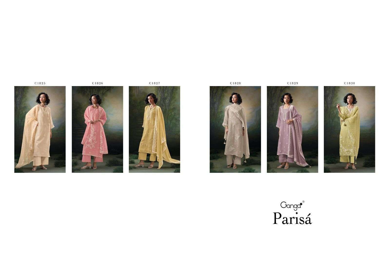 Ganga PARISA Dress Materials Wholesale catalog