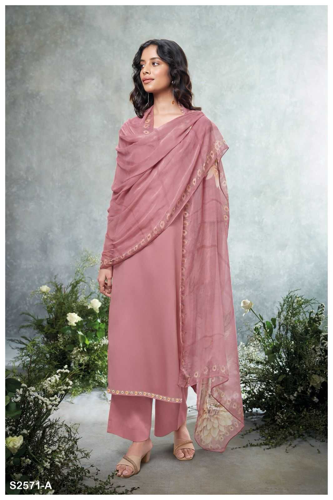 Ganga PRACHI 2571 Dress Materials Wholesale catalog