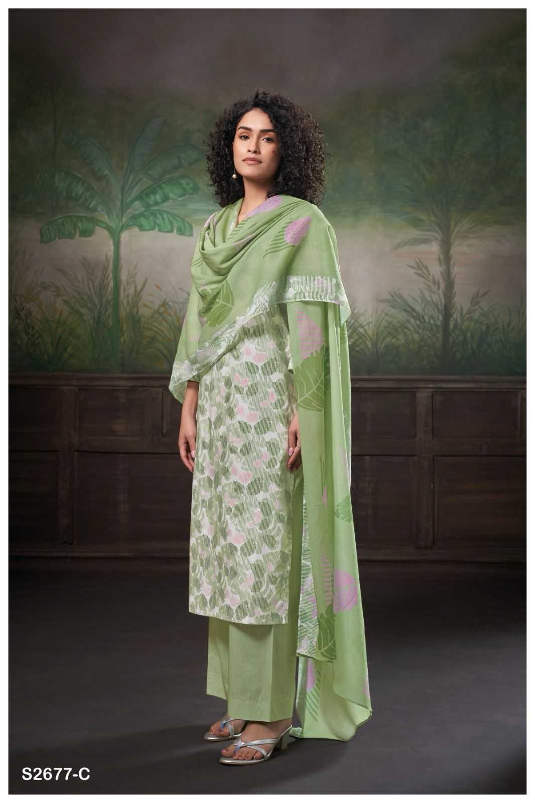 Ganga RIDAH 2677 Dress Materials Wholesale catalog