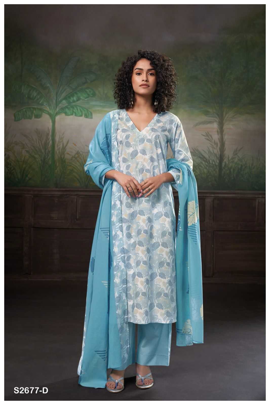 Ganga RIDAH 2677 Dress Materials Wholesale catalog