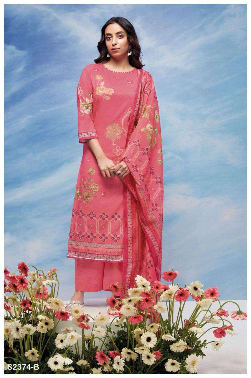 Ganga VERONIKA 2374 Dress Materials Wholesale catalog