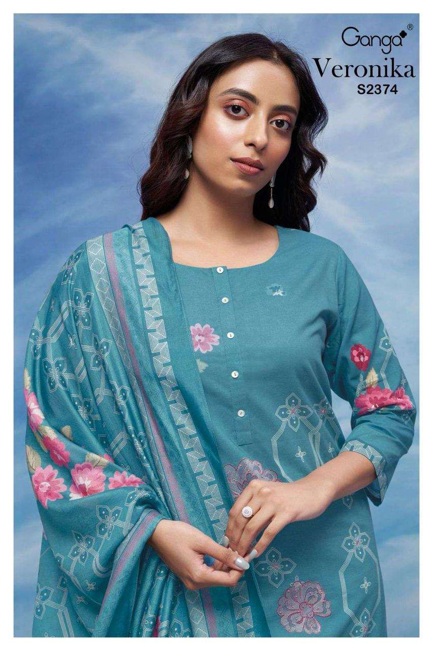 Ganga VERONIKA 2374 Dress Materials Wholesale catalog