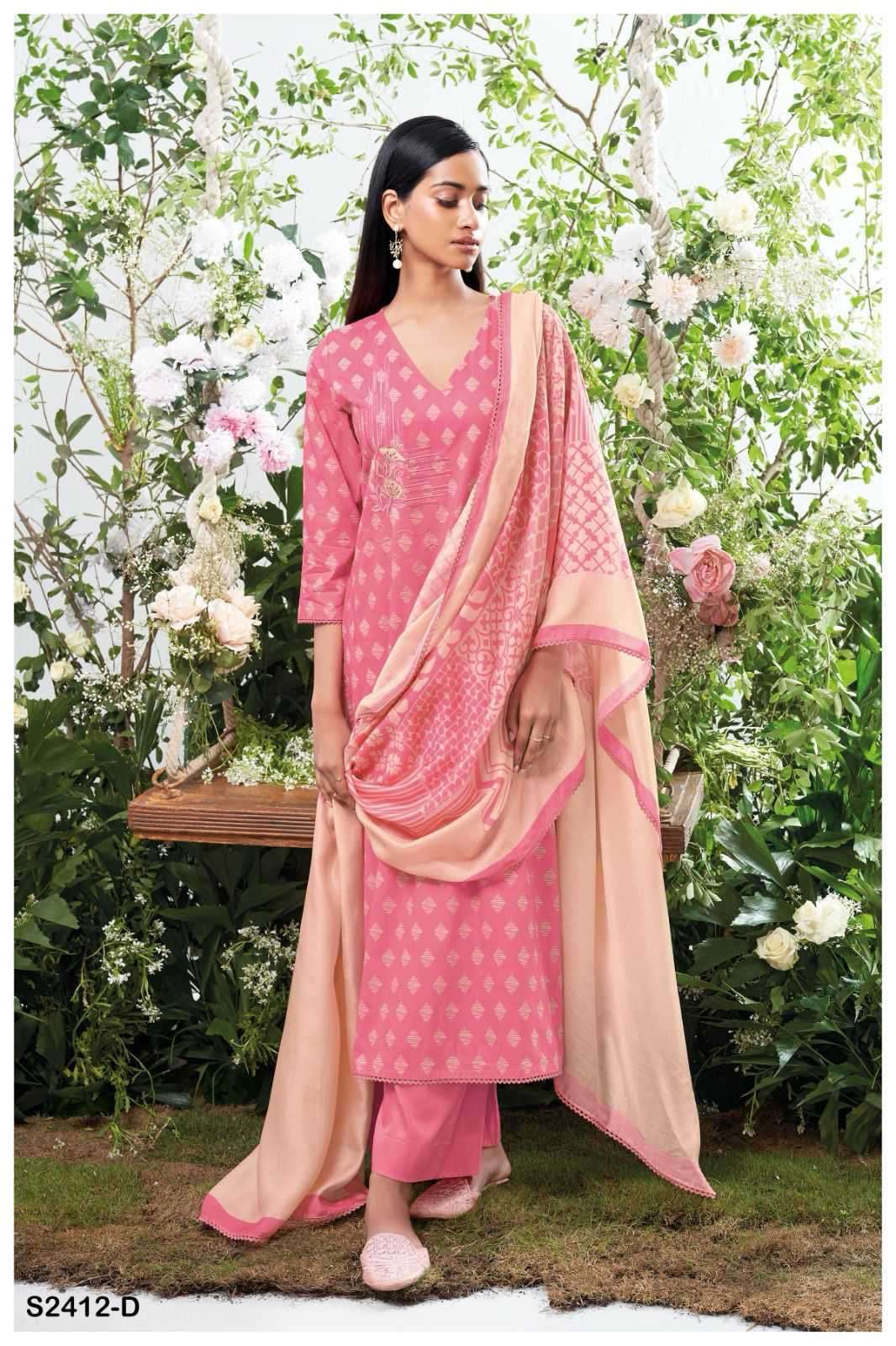 Ganga WILMER 2412 Dress Materials Wholesale catalog