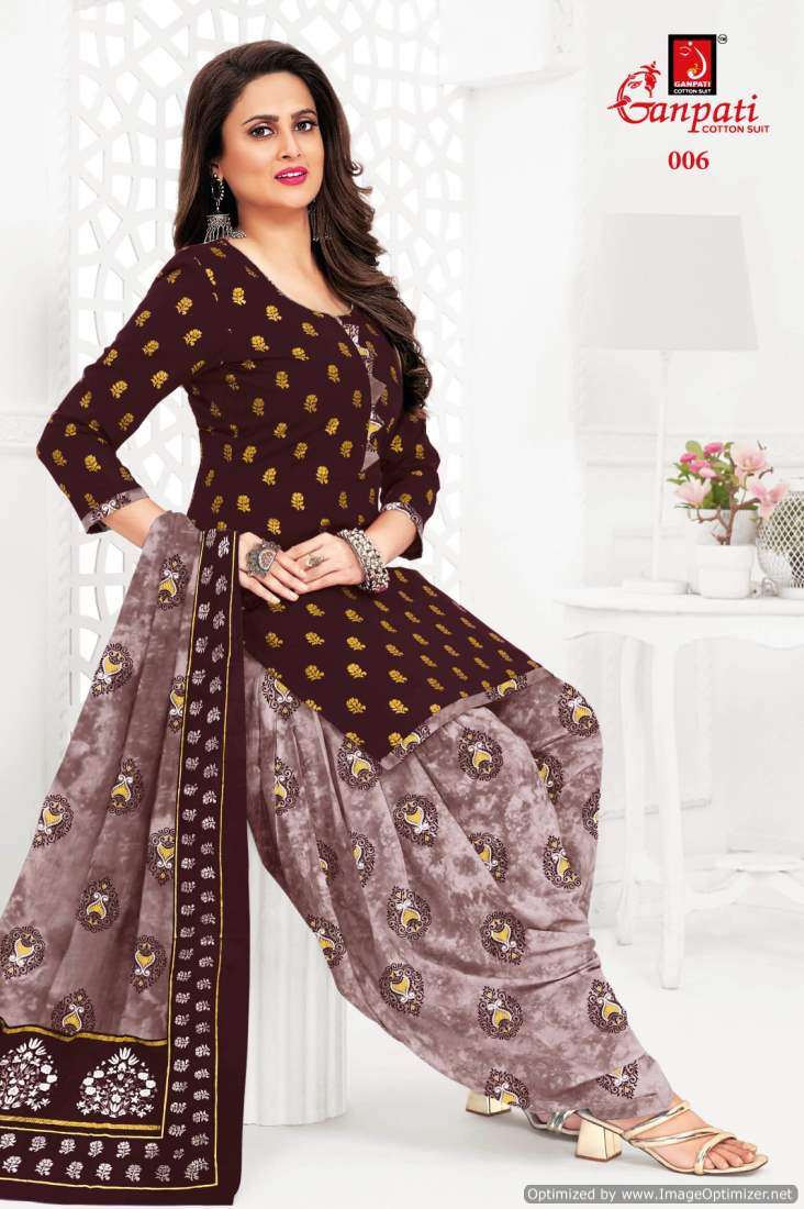 Ganpati The Dye Gold – Dress Material - Dress Material