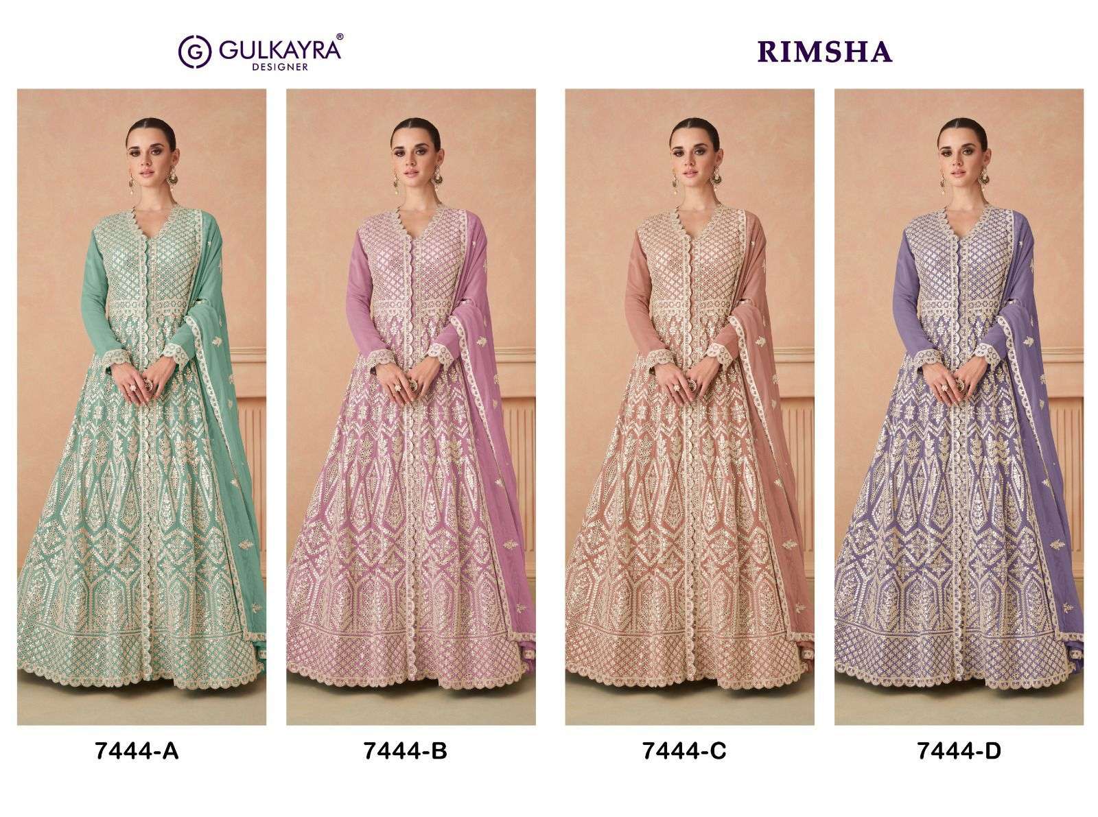 Gulkayra Rimsha Real Georgette Designer Salwar Kameez Wholesale catalog