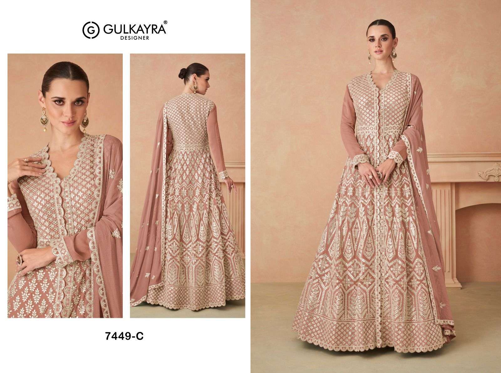 Gulkayra Rimsha Real Georgette Designer Salwar Kameez Wholesale catalog