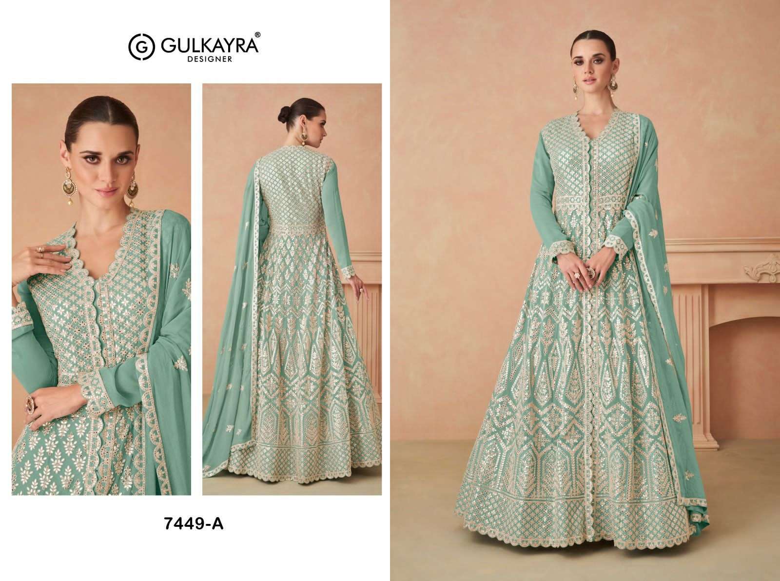 Gulkayra Rimsha Real Georgette Designer Salwar Kameez Wholesale catalog