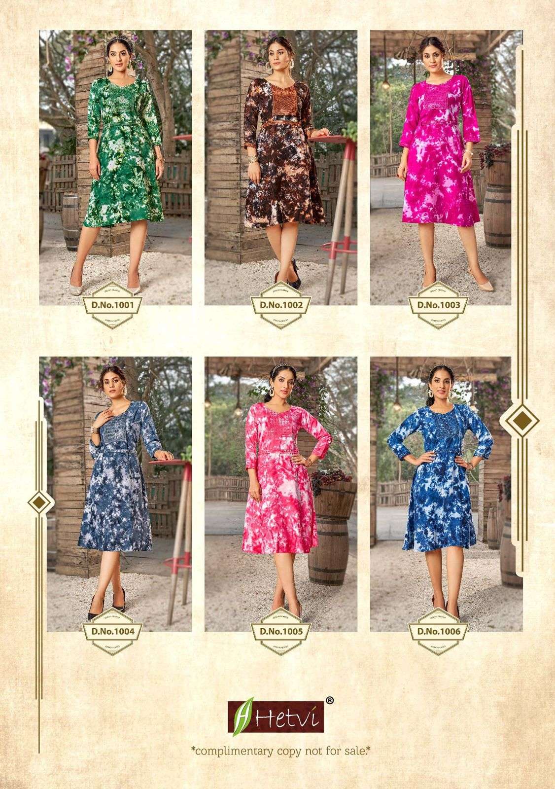 Hetvi MANILA Kurti Wholesale catalog